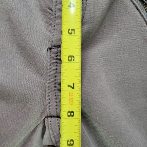 Anthropologie Pilcro Letterpress Skin Jeans Size 26 28X29 Gray Zip Ankle - Picture 11 of 13